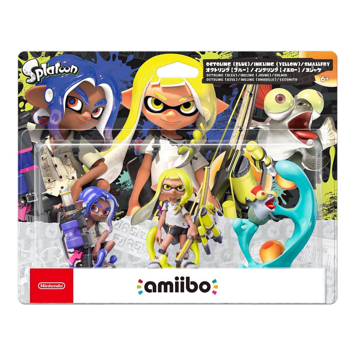 amiibo トリプルセット[インクリング【イエロー】／オクトリング【ブルー】／コジャケ]（スプラトゥーンシリーズ） 通販｜セブンネットショッピング