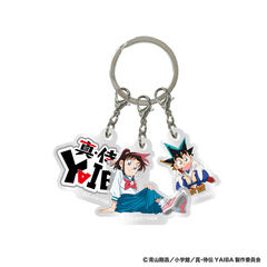 ３連アクリルキーホルダー　刃＆さやか＆ロゴ　真・侍伝YAIBA（2025年8月中旬以降発売予定）