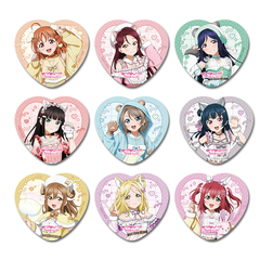 ラブライブ！サンシャイン!! 描き下ろし トレーディングハート型缶バッジ アニマル衣装【単品】（2026年5月以降発売予定）