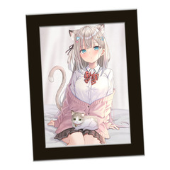 【絵師コレ】「秋乃える」複製原画　額・黒