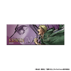 進撃の巨人　激高!!ロング缶バッジ　エルヴィン（2026年10月以降発売予定）