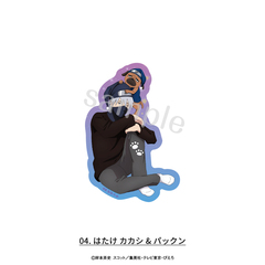 NARUTO-ナルト- 疾風伝　ステッカー　描き下ろしパジャマver. 04.はたけカカシ&パックン