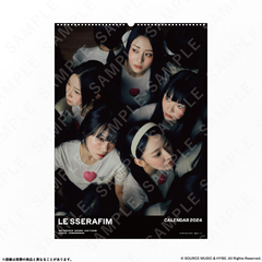 LE SSERAFIM 壁掛けカレンダー(大判)2024年4月始まり　-1st Studio Album ‘UNFORGIVEN’ -