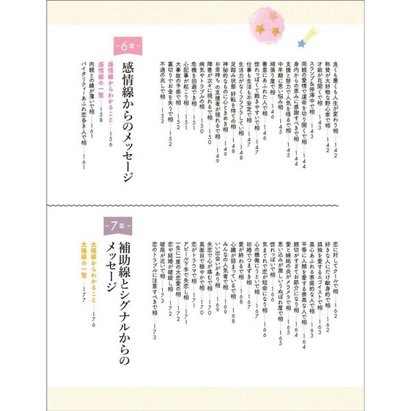 星ひとみの はじめてでもすぐわかる！天星手相術 手のひらに現れる