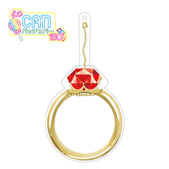 ハゴロモ　ペロCANバッジカバー180°（赤の指輪）