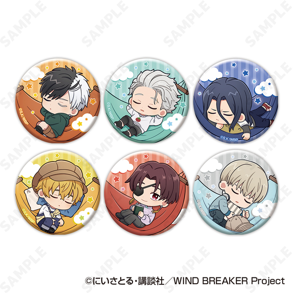 WIND BREAKER トレーディング缶バッジ 五獣ver. 特典付 全種セット】TVアニメ『WIND BREAKER』トレーディング缶バッジ