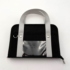 スクールバッグ風　シール帳　ブラック（2026年4月下旬以降発売予定）