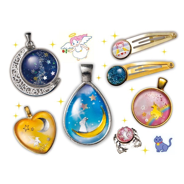 ガラスカボションでつくる 星空のしずくアクセサリー (ガールズ