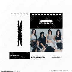 LE SSERAFIM 卓上カレンダー2024年4月始まり-1st Studio Album ‘UNFORGIVEN’ -