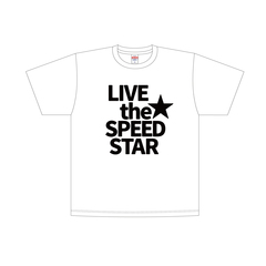 【LIVE the SPEEDSTAR】オフィシャルTシャツ ゴシック ホワイト XLサイズ