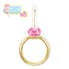 ハゴロモ　ペロCANバッジカバー180°（ピンクの指輪）