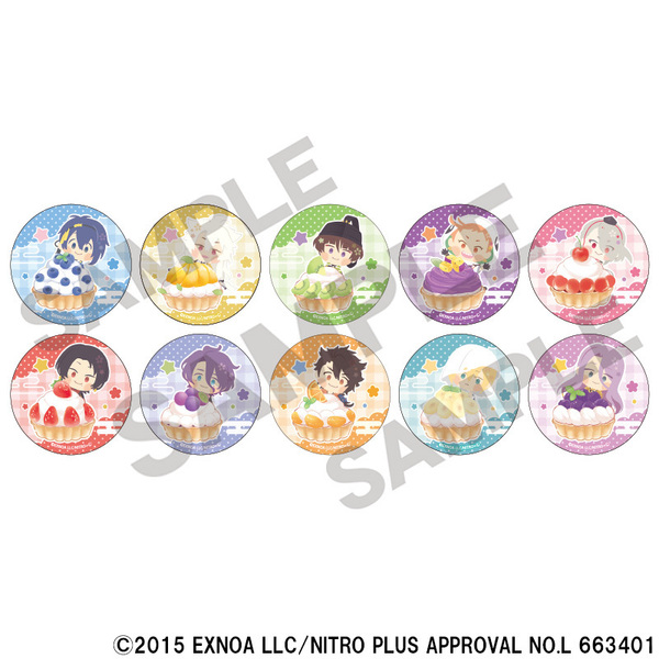 わんぱく！刀剣乱舞 トレーディンググリッター缶バッジ【BOX