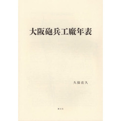 大阪砲兵工廠年表