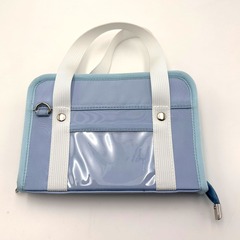 スクールバッグ風　シール帳　ブルー（2026年4月下旬以降発売予定）