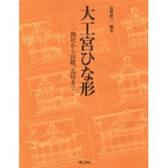 大工宮ひな形　一間社から拝殿、鳥居まで