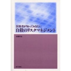 医療者が知っておきたい自殺のリスクマネジメント