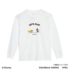 21ミッキーマウス（LET'S PLAY）/福岡ソフトバンクホークス　ロングTシャツL