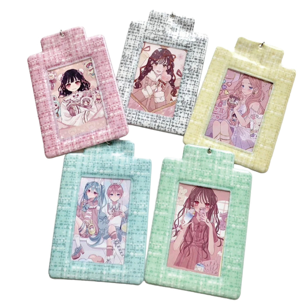 Oshicoco】ツイードトレカ＆チェキケース パステルブルー 通販｜セブン