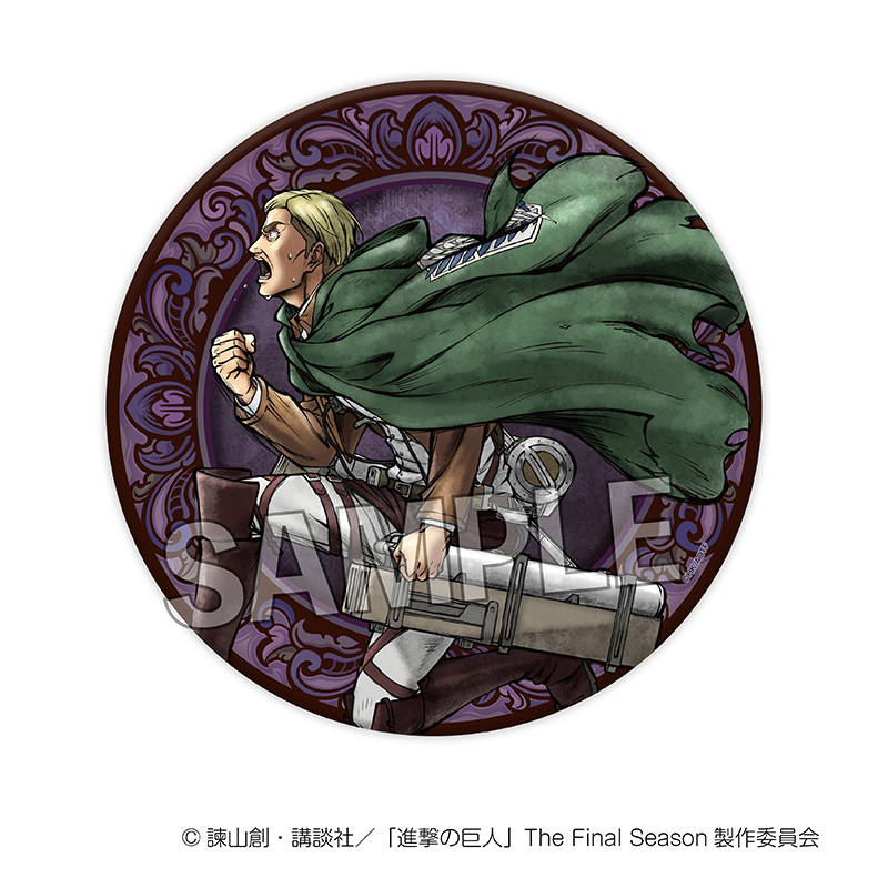 進撃の巨人　エルヴィン　缶バッジ　まとめ売り　11点 進撃の巨人 エルヴィン 缶バッジ まとめ売り 11点 進撃の巨人