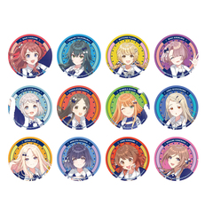 学園アイドルマスター 描き下ろし缶バッジ 初星パラダイスver.　単品（全12種よりランダム1種）