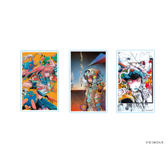 【なつめさんち】原画展「SAVE PAINT」スマホステッカーセット D