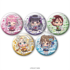 前橋ウィッチーズ グリッター缶バッジ ミニキャラver.（全5種）【単品】（2025年7月以降発売予定）
