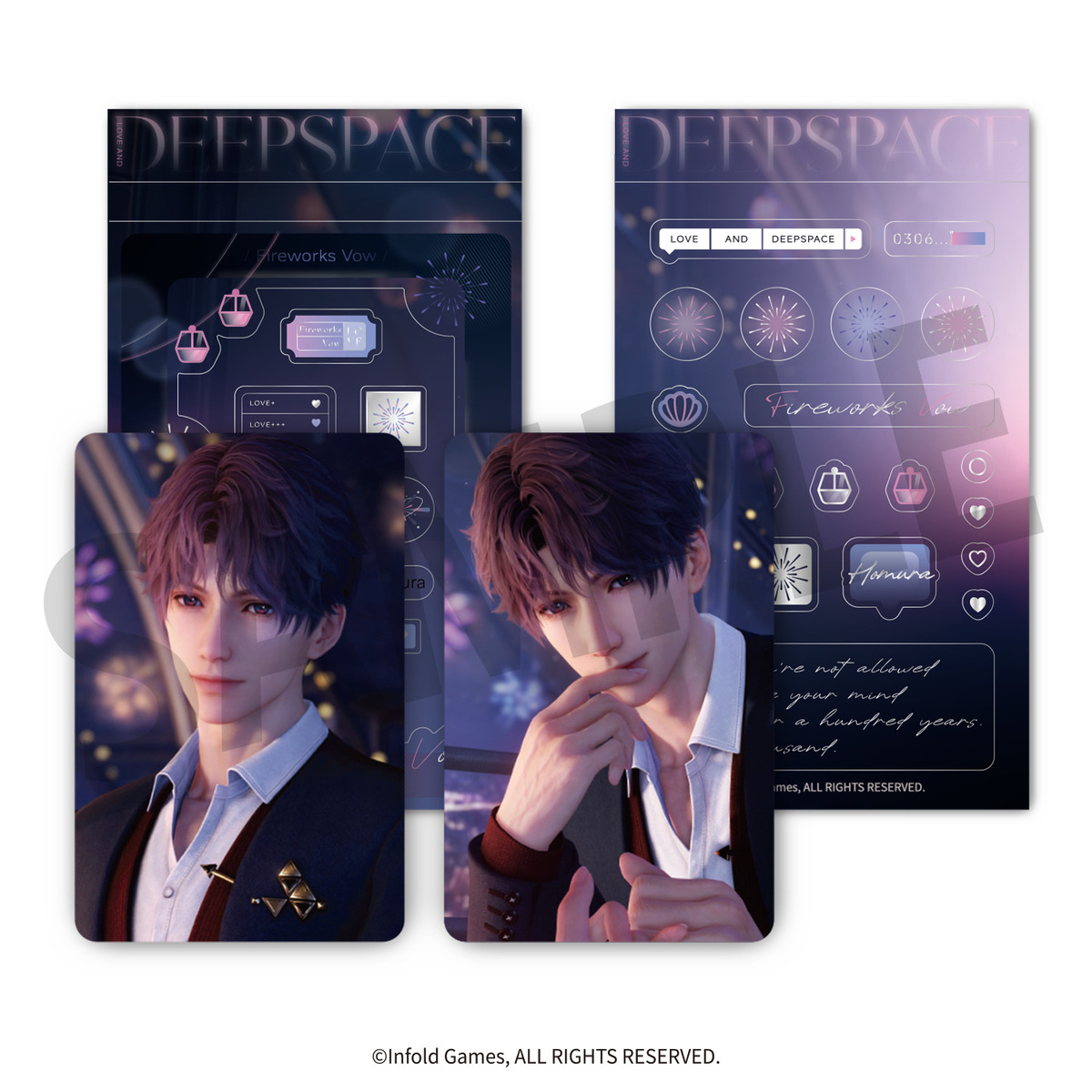 恋と深空 TGS ノベルティ ホムラ セイヤ マヒル フォトカード フォトカ 恋と深空 TGS ノベルティ ホムラ セイヤ マヒル フォトカード フォトカ