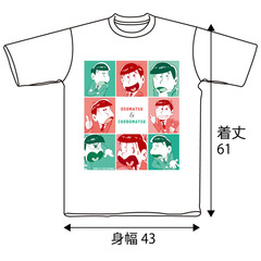 おそ松&チョロ松Tシャツ ホワイト WMサイズ