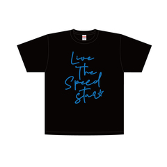 【LIVE the SPEEDSTAR】オフィシャルTシャツ 筆記体 ブラック XLサイズ