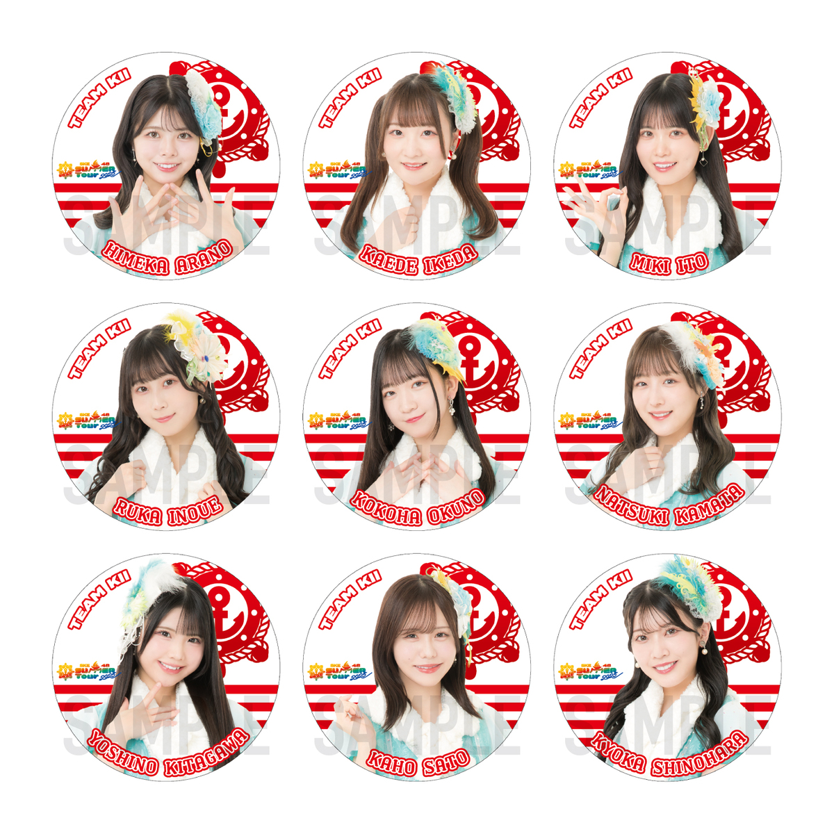 人気が高い SKE48】【チームKII】SKE48 SUMMER 2025缶バッジ Tour アイドル