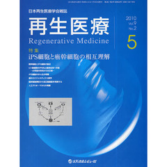 再生医療　日本再生医療学会雑誌　Ｖｏｌ．９Ｎｏ．２（２０１０．５）　特集ｉＰＳ細胞と癌幹細胞の相互理解