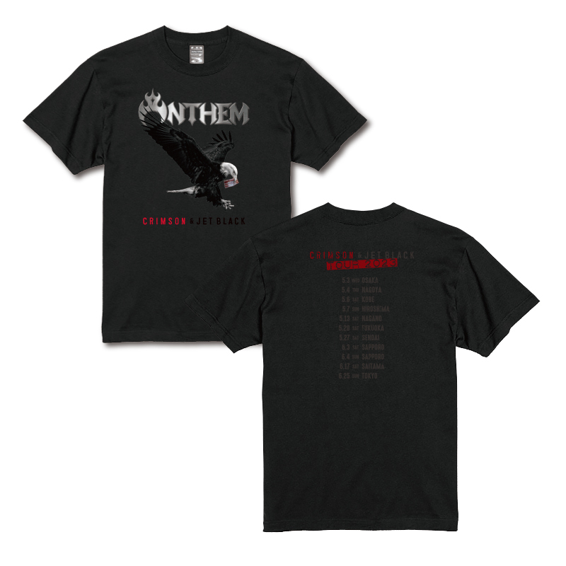 ANTHEM】CRIMSON ＆ JET BLACK TOUR 2023 ツアーTシャツ Aタイプ