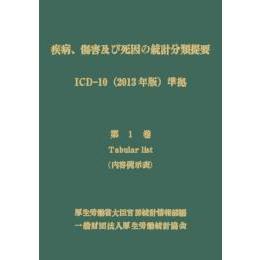 疾病、傷害及び死因の統計分類提要　第１巻　Ｔａｂｕｌａｒ　ｌｉｓｔ〈内容例示表〉