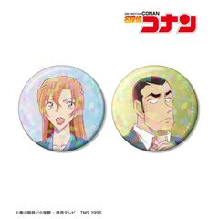 名探偵コナン 萩原千速&横溝重悟 Ani-Art clear label 第2弾 ホログラム缶バッジ2個セット（2026年8月下旬以降発売予定）