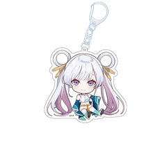超かぐや姫！ ぺたん娘アクリルキーホルダー 月見ヤチヨ/バトル衣装（再販）（2026年9月以降発売予定）