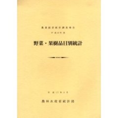 野菜・果樹品目別統計　平成１５年産