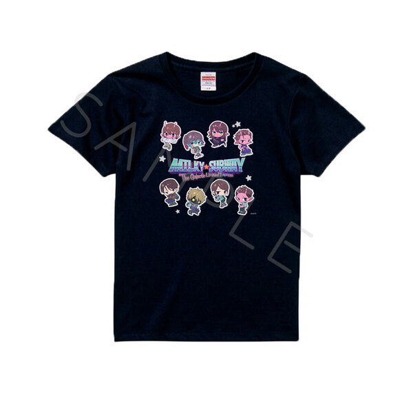 アニメ『銀河特急 ミルキー☆サブウェイ』 Tシャツ(ちぽっけ) TD(集合