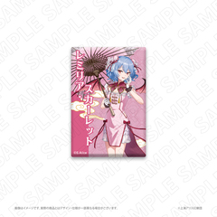 東方Project　＜チャイナドレス風衣装＞　スクエア缶バッジ（レミリア・スカーレット）