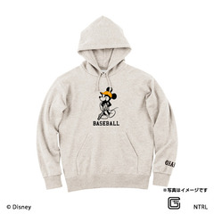 21ミッキーマウス（BASEBALL）/読売ジャイアンツ　フードプルパーカーL