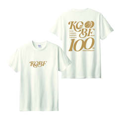 KCBF100 コットンTシャツ アイボリー×ゴールド 2XLサイズ
