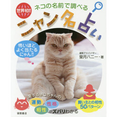 ネコの名前で調べるニャン名占い　世界初！！