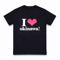 WE ハート（LOVE）NAMIE HANABI SHOW（安室奈美恵）／ I ハート（LOVE）okinawa!Tシャツ BLACK Sサイズ