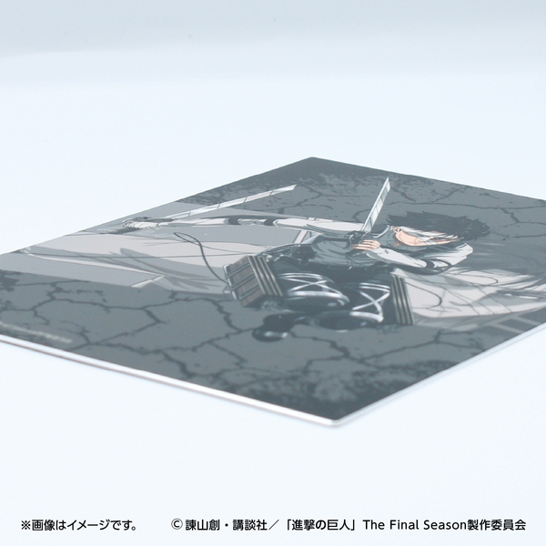 進撃の巨人　メタルディスプレイ　場面カット1、3 TVアニメ『進撃の巨人』メタルアート第1弾 – FANITEM
