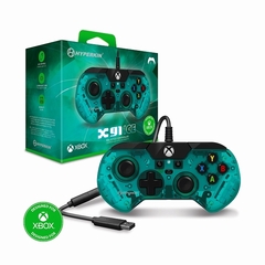 Xbox One / Xbox Series X|S/PC(Windows10･11)　Ｘ９１　ＩＣＥ　有線コントローラー　Ａｑｕａ　Ｇｒｅｅｎ
