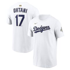 NIKE ロサンゼルス・ドジャース 大谷翔平 ゴールドプログラム ネームアンドナンバーTシャツ ホワイト（2XLサイズ）