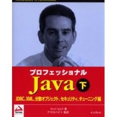 プロフェッショナルＪａｖａ　下　ＪＤＢＣ、ＸＭＬ、分散オブジェクト、セキュリティ、チューニング編