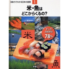 自給力でわかる日本の産業　１　米・魚はどこからくるの？　すしの自給率は７８％