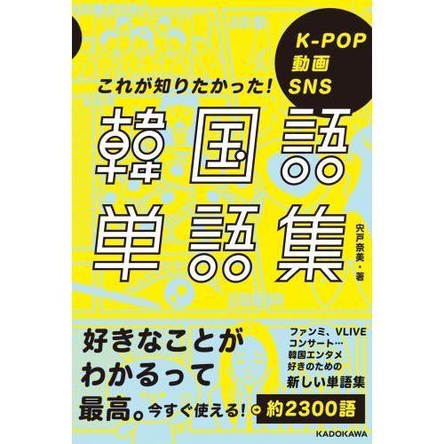 韓国語単語集　Ｋ－ＰＯＰ　動画　ＳＮＳ　これが知りたかった！