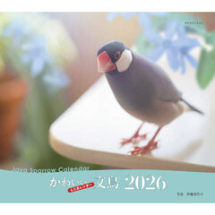 ２０２６ミニカレンダーかわいい文鳥
