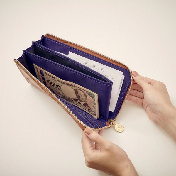 moz 整理上手な牛革長財布BOOK earth brown (宝島社ブランドムック